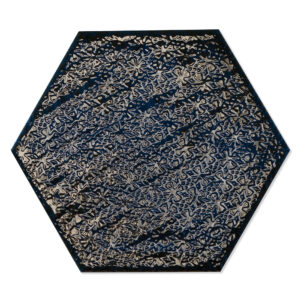 Dekor Hexagon Mix Klinker Colorain Blå Blank 20x23 cm