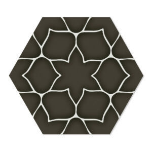 Hexagon Klinker Kerala Svart Matt-Satin 29x33 cm