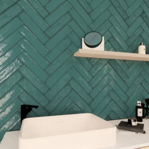 Kakel Colorain Turkos Blank 7.5x30 cm