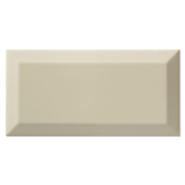 Kakel Metro Fasat Almond Blank 10x20 cm