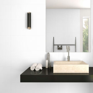 Kakel Premium Vit Matt Rak 30x90 cm