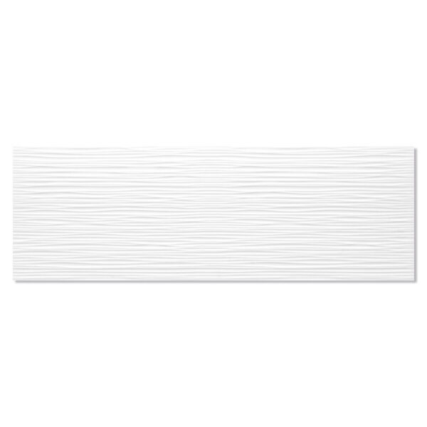 Kakel Sun Dunas Vit Blank-Relief 25x75 cm