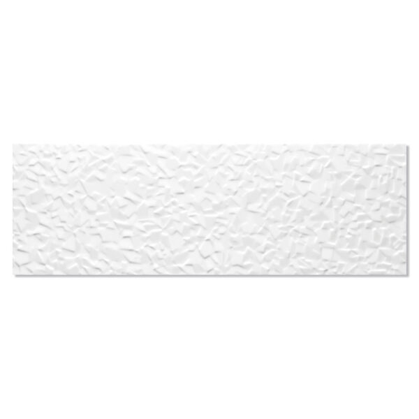 Kakel Sun Iceberg Vit Blank-Relief 25x75 cm