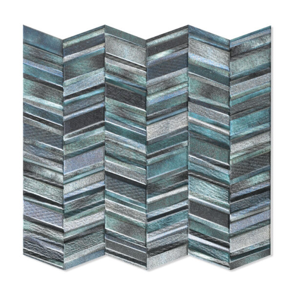 Klinker Chevron Grå 44x44 cm