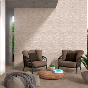 Klinker Geobrick Beige Matt-Relief 17x52 cm