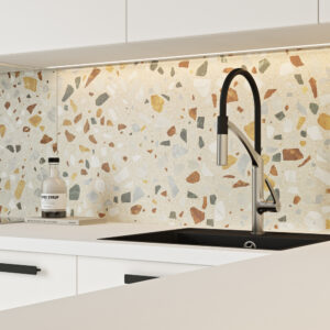 Klinker Guss-Terrazzo XL Beige Matt 60x120 cm