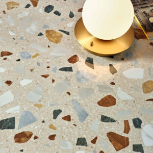 Klinker Guss-Terrazzo XL Beige Matt 60x60 cm