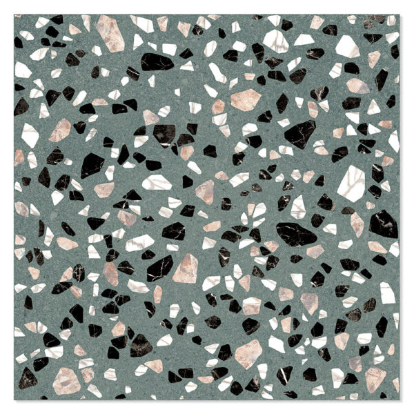 Klinker Retro IT Terrazzo Grön Matt 20x20 cm