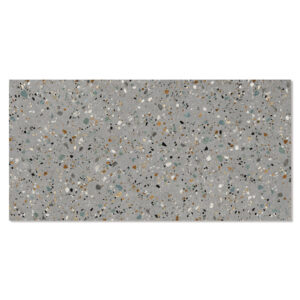 Klinker Terrazzo Colorful Grå Matt 60x120 cm