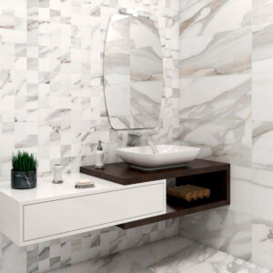 Marmor Klinker Apuan Bianco Vit 44x66 cm