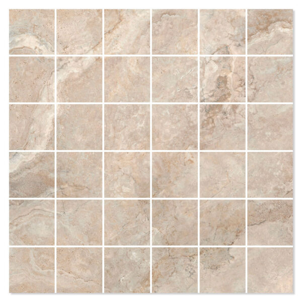 Mosaik Klinker Ardesie Beige Polerad 30x30