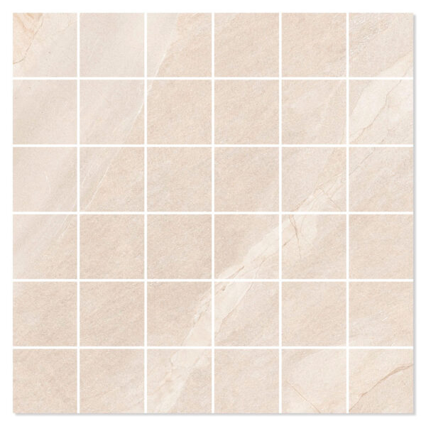 Mosaik Klinker Duostone Beige Matt 30x30