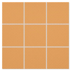 Mosaik Klinker Paintbox Blekt Orange-Sandpapper Matt-Relief 30x30