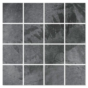 Mosaik Klinker Rotondo Mörkgrå Halvpolerad 30x30