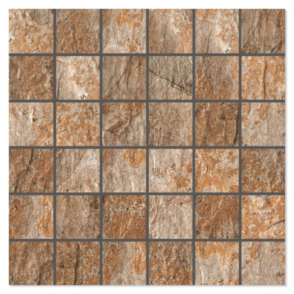 Mosaik Klinker Slate Brons Matt 30x30