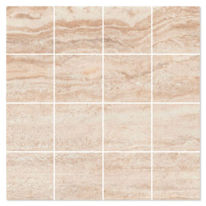 Mosaik Klinker Travertino Beige Blank 30x30