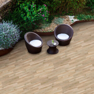 Träklinker Forever Roble Halkfri Beige Matt 15x60 cm