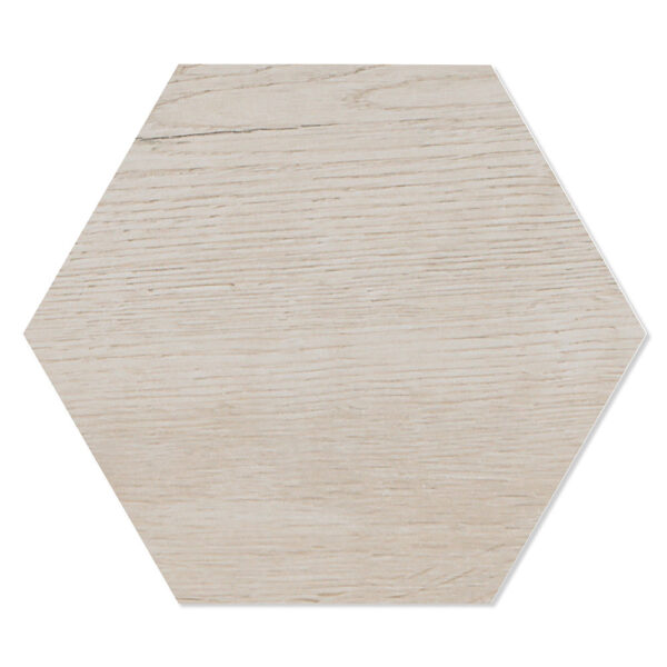 Träklinker Hexagon Northwood Ljusbeige Matt 20x23 cm