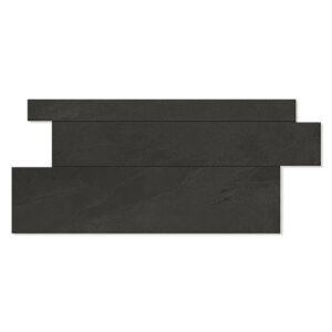 Unicomstarker Dekor Kakel Brazilian Slate Rail Black Matt 30x60 cm