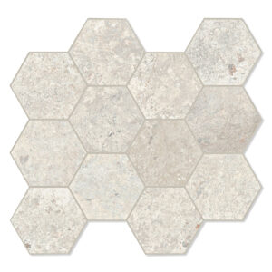 Unicomstarker Hexagon Klinker Debris Flint Matt 30x34 cm