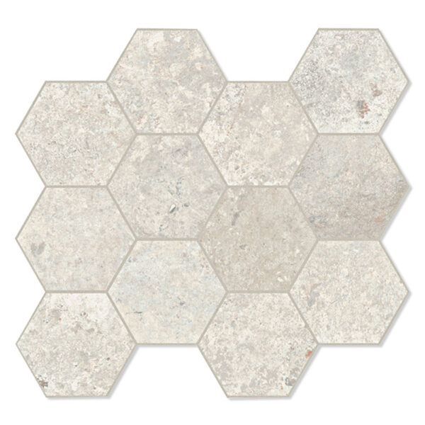 Unicomstarker Hexagon Klinker Debris Flint Matt 30x34 cm