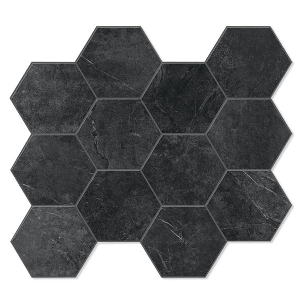 Unicomstarker Hexagon Klinker Evostone Graphite Matt 30x34 cm