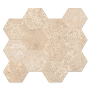 Unicomstarker Hexagon Klinker Pierre Neuve Creme Matt 30x34 cm