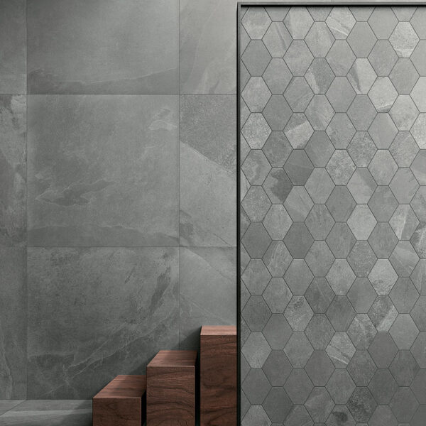 Unicomstarker Klinker Brazilian Slate Silk Grey Matt 80x80 cm