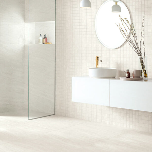 Unicomstarker Mosaik Klinker Cosmic White Satin 30x30