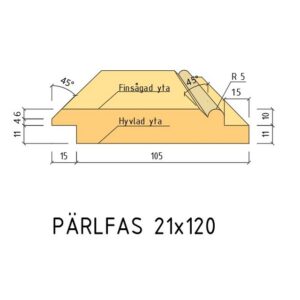 21X120 PÄRLSP FALS MELLAN 4,8 G4-2 GRAN YTTERPANEL RAW | Beijerbygg Byggmaterial