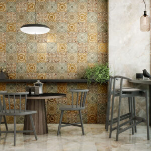 Klinker Eleanor Gold Blank 20x20 cm