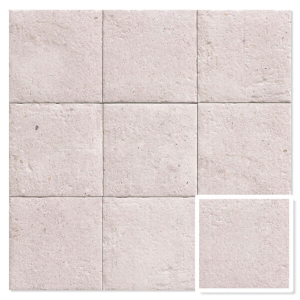 Mainzu Klinker Stanza White Stone Matt 20x20 cm