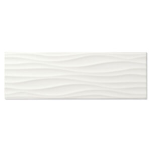 Kakel Blanco Wave Vit Blank-Relief 25x75 cm