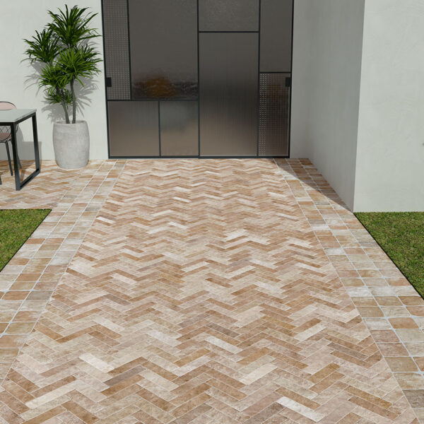 Klinker Brickscape Beige Matt 6x24 cm