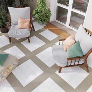 Klinker Sommaräng Vit Matt 20x20 cm