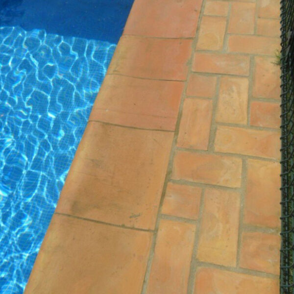 Alteret Handgjort Klinker Poolkant Natural Terracotta 40x40 cm