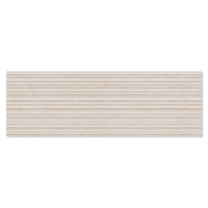 Dekor Kakel Calcare Beige Matt-Relief Rak 30x90 cm