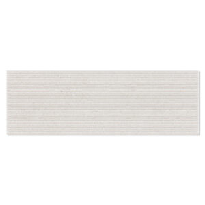 Dekor Kakel Calcare Ljusbeige Matt-Relief Rund 25x75 cm