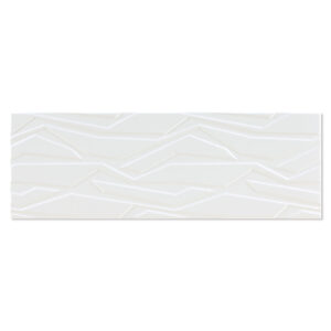 Kakel Snowfall Vit Kouki Blank-Relief 30x90 cm