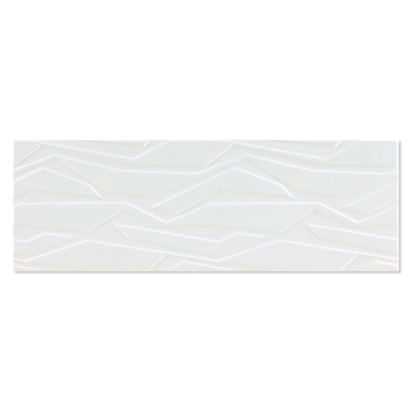 Kakel Snowfall Vit Kouki Blank-Relief 30x90 cm