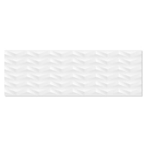 Kakel Snowfall Vit Leo Blank-Relief 40x120 cm