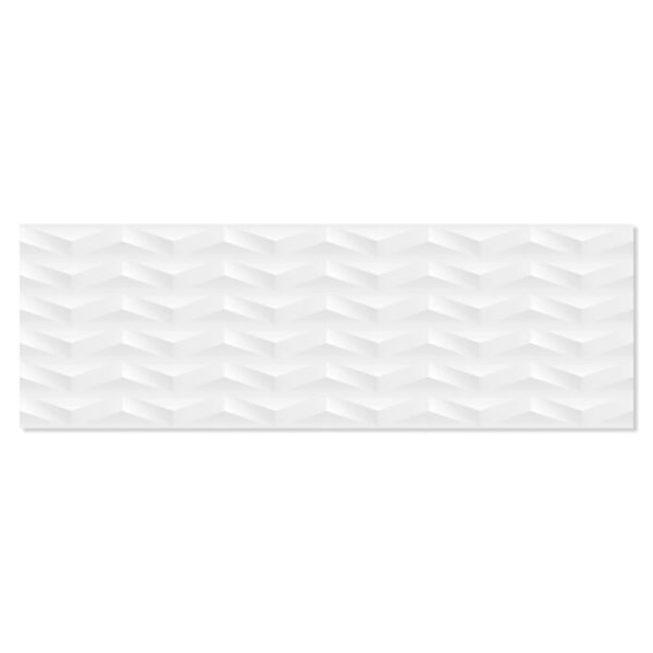 Kakel Snowfall Vit Leo Blank-Relief 40x120 cm