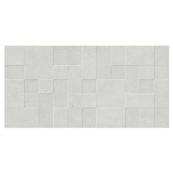 Klinker Brightspark Vit Matt-Relief 60x120 cm