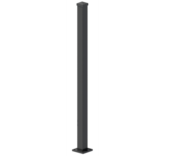 Stolpe till aluminiumstaket | 76x76x1150mm | Aurelius